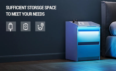 Bedside Table with 2 Drawers, Side Table, Stylish and Versatile, Ideal for Living Room and Bedroom