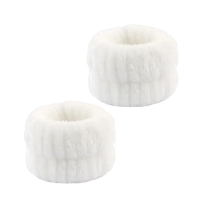 3Pcs/Set of Toiletry and Makeup Headband Wrist Strap Women's Bracelet Scrunchie Striped Plaid Plush Face Wash Home Headband
