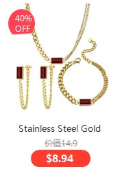 3pcs Trendy Stainless Steel Roman Digital Wafer Earrings Necklace Set for Women Black White Shells Party Jewelry