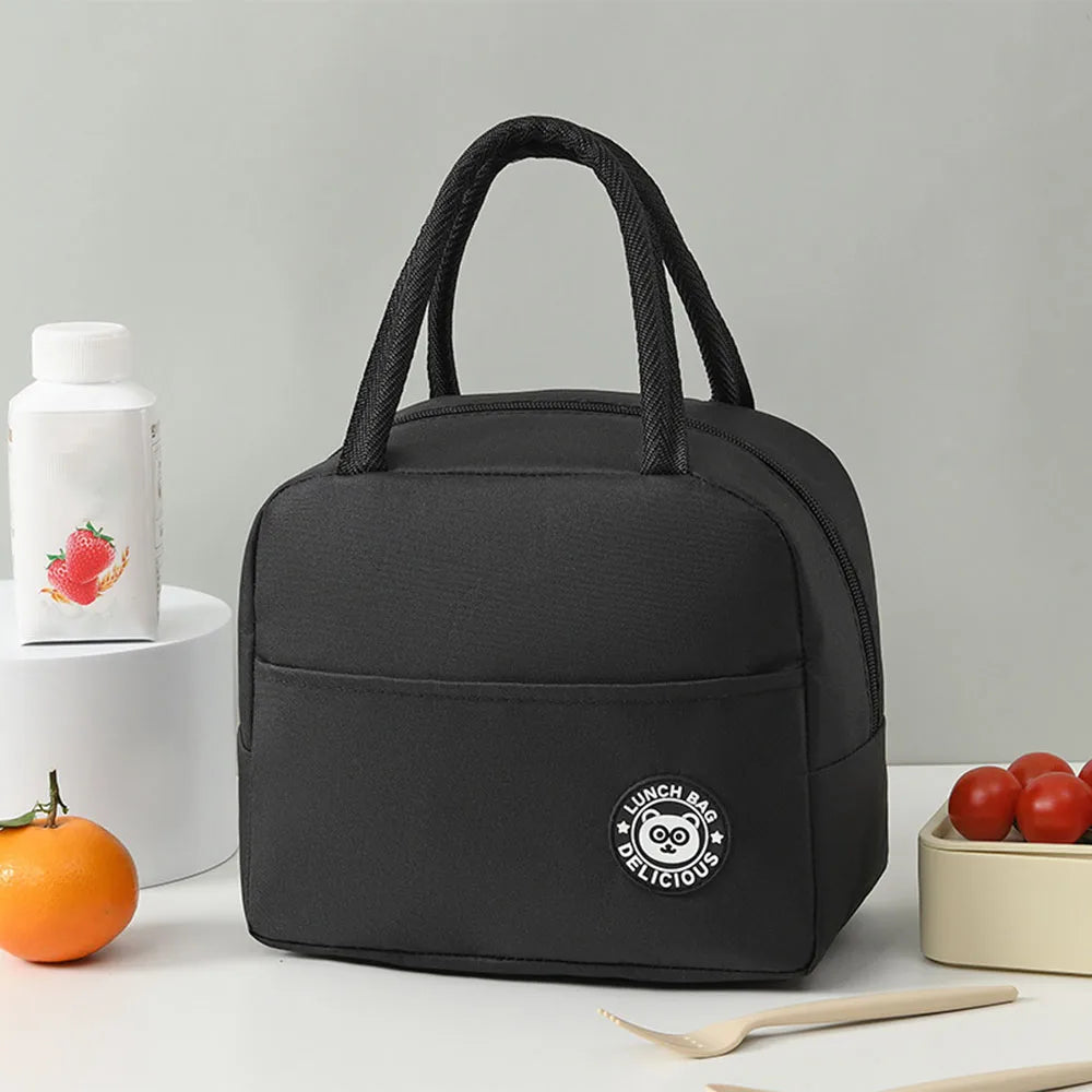 Portable Thermal Lunch Bag Girls Food Box Durable Waterproof Office Cooler Lunch Box Ice Insulated Case Picnic Camping Ins Bag