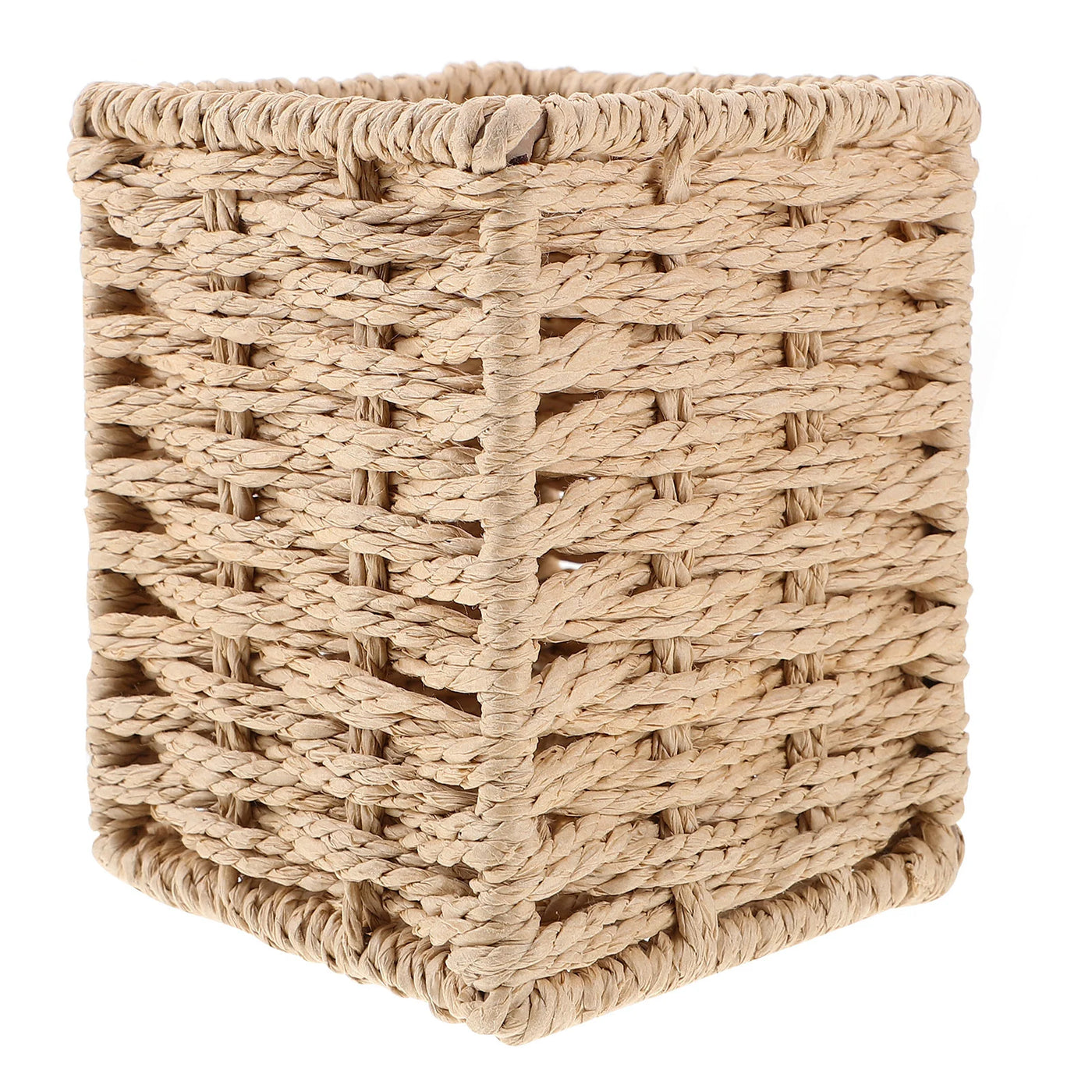 Handmade Paper Rope Pencil Holder Wicker Pen Cup Desk ganizer Stationery Storage Office Supplies Vertical Pen Pencil ganizer