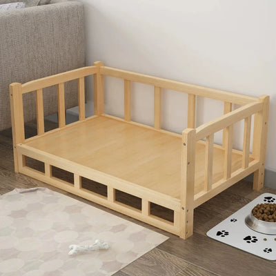 Simple Wooden Dog Bed Multifunctional Bedside Dog House Environmentally Friendly Practical Pet Bed Domestic Wooden Bedside Table