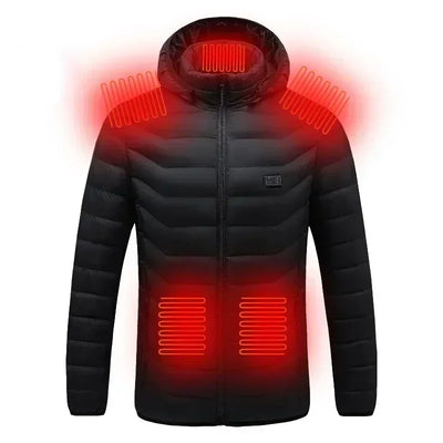 21 Areas Electric Winter Heated Jacket Men's Women's Motorcycle Jacket USB Heating Jacket Heated Vest Moto Thermal Coat Clothing