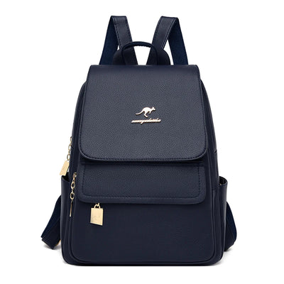 Women High Quality Leather Backpack Large Capacity School Shoulder Bags for Teenage Girls Travel Backpack Designer Sac A Dos