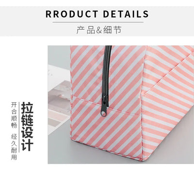 Functional Pattern Cooler Lunch Box Portable Insulated Canvas Lunch Bag Thermal Food Picnic Lunch Bags For Women Kids
