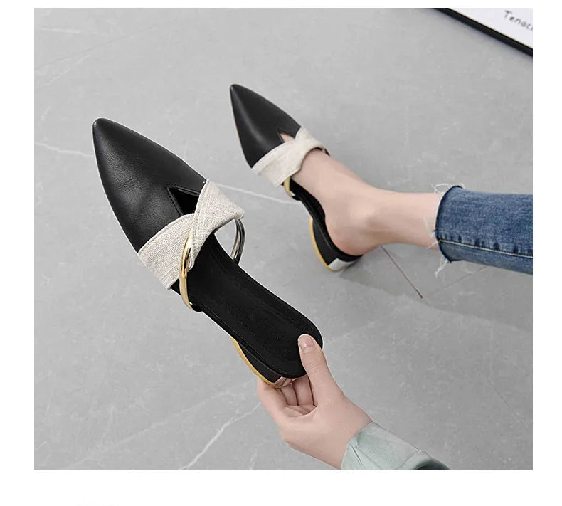 Brand Elegant Heels Summer Women's Shoes Woman Sandals Leisure Slippers Comfortable Open Toe Slip-On Slides