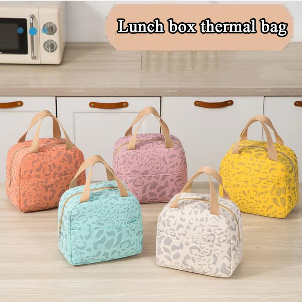 Portable Thermal Lunch Bag Girls Food Box Durable Waterproof Office Cooler Lunch Box Ice Insulated Case Picnic Camping Ins Bag
