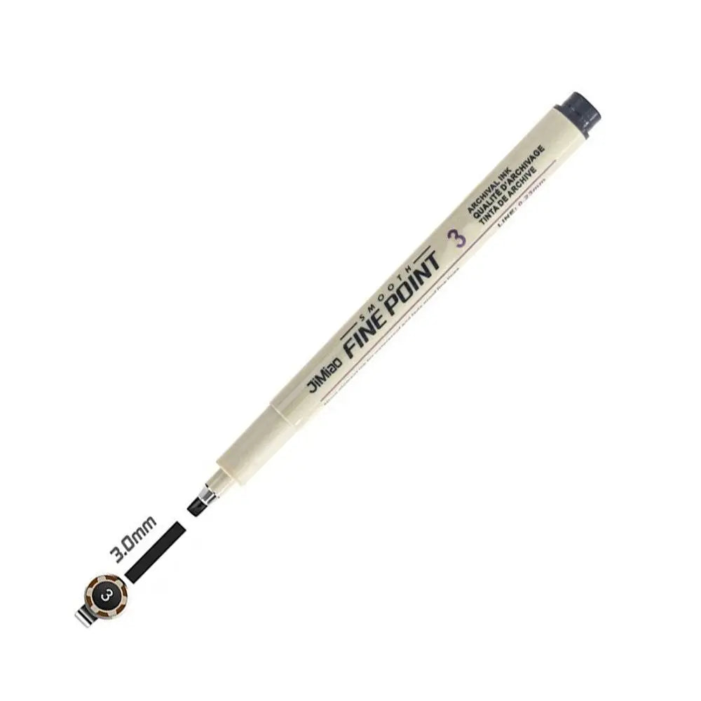 1Pcs Micron Ink Marker Pen Sketch Stationery Set Hook Line Sketching Needle Pen 12 Tips Art Supplies Drawing Pen