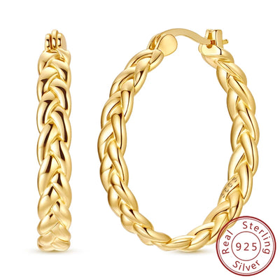 New 925 Sterling Silver Hoop Earrings Heart Bow Gift Box Strawberry Snake Bone Drop Stud Earrings For Women Fashion Jewelry Gift