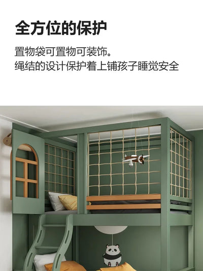 Double Storage Space Children Beds Loft Foldable Bunk Slide Children Beds Design Mueble Infantil Bedroom Furniture