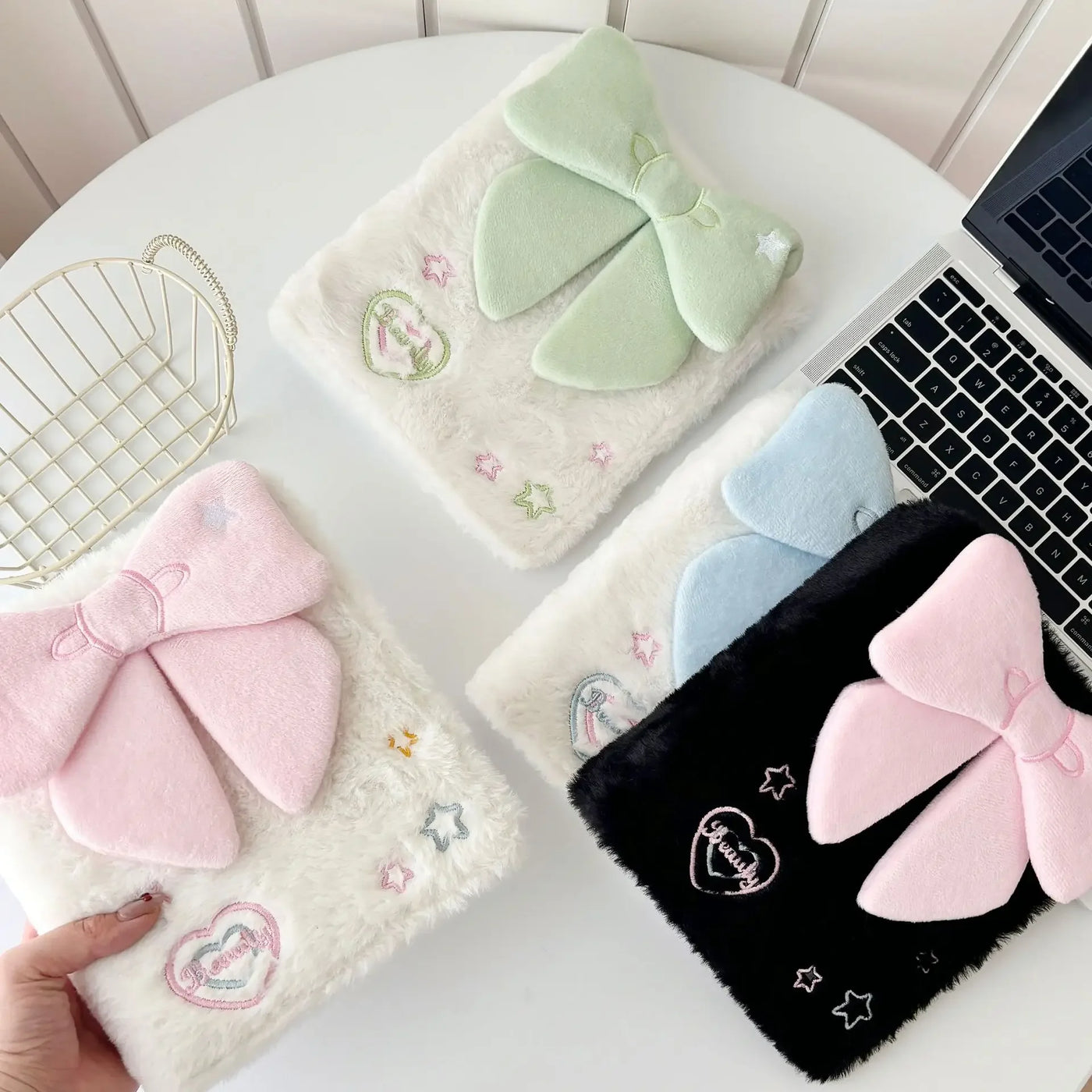 Kawaii A6 Bow Kpop Photocard Binder Collect Book Idol Plush Photo Card Holder Photocards Album