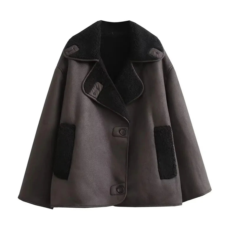 MUJER 2025 Woman Thick Faux Leather Jackets for Women Autumn Winter Warm Coats Female Demi-season Plush Jacket Women Outerwears