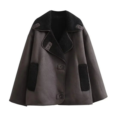 MUJER 2025 Woman Thick Faux Leather Jackets for Women Autumn Winter Warm Coats Female Demi-season Plush Jacket Women Outerwears