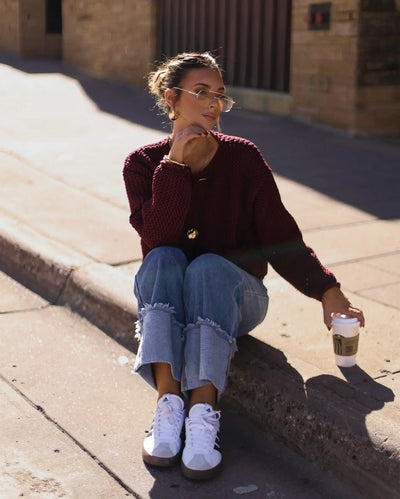 Knitted Cropped Cardigan