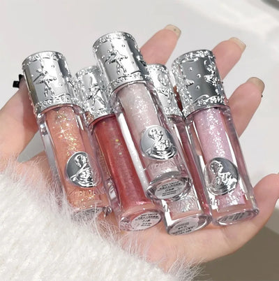 Silicone Brush Liquid Eyeshadow Pearlescent Shimmer Long Lasting Monochrome Pearly Fine Sparkling Sequins Eye Shadow Highlighter