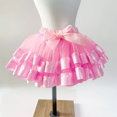 Baby Tutu Skirt Infant Girls Colorful Rainbow Tulle Skirt Princess Mini Dress Children Clothing Pettiskirt Toddler Cloth