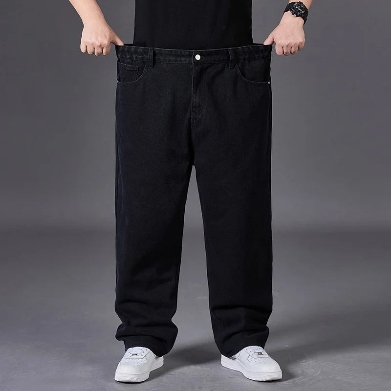 Big Size Jeans Men Large Size Jumbo Long Loose Pants Plus Size Loose Jeans Men