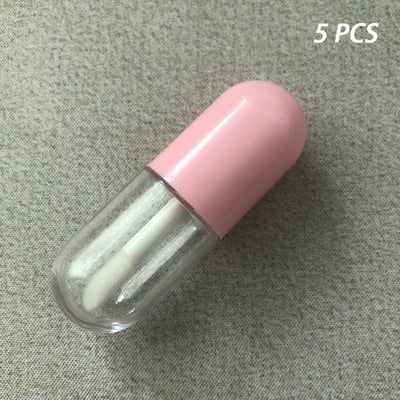 3/5pcs Mini Capsule Empty Lip Glaze Tube Refillable Lip Gloss Lipstick Container Bottles DIY Cosmetic Makeup Tools Accessories