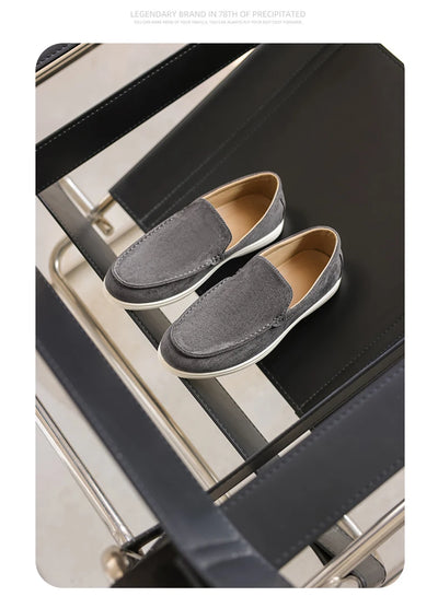 Men's Casual Shoes Cow Suede Genuine Leather Men Classic British Style Loafers Moccasins Mens Light Comfortable Driving Flats