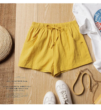 Casual Linen Workout Shorts