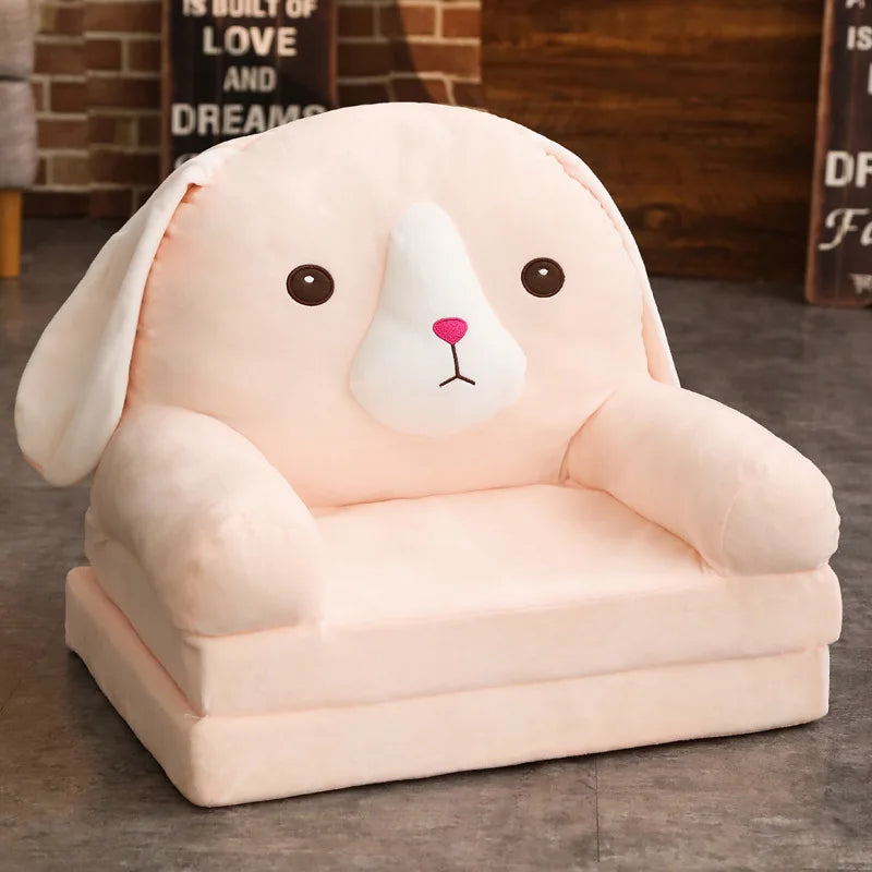 Children Sofa Cute Cartoon Lazy Folding Small Sofa Bed Girl Princess Baby Toddler Dual-purpose Small Child Seat