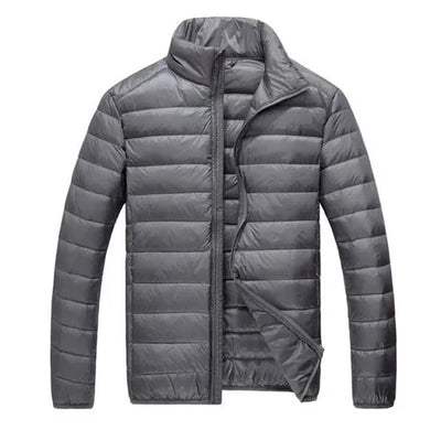 2024 Fall And Winter New Collar Lightweith Warm Down Jacket Royal Blue Black Gray Green Male Down-Filled Coat  Large Size Does N