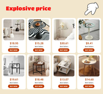 Nordic Bedside Table Living Room Sofa Corner Table Bedroom Bedside Table Metal Minimalist Night Tables Bedroom Furniture