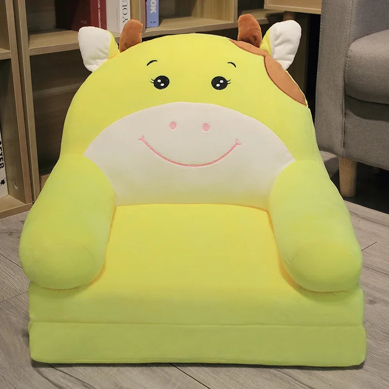 Children Sofa Cute Cartoon Lazy Folding Small Sofa Bed Girl Princess Baby Toddler Dual-purpose Small Child Seat