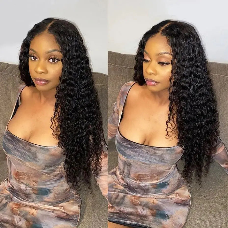 200% Hair Wigs Human Hair Deep Wave 13x4 Lace Frontal Wig Water Wave 4x4 Lace Closure Pre Plucked 13X6 HD Lace Frontal Wig