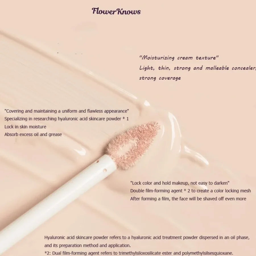 Midsummer Concealer Lightweight Cream With Hyaluronic Acid,Liquid Highlighter For Dark Circles & Redness 0.21 fl.oz