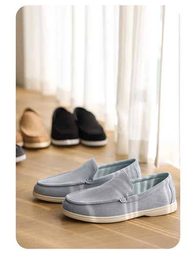 Men's Casual Shoes Cow Suede Genuine Leather Men Classic British Style Loafers Moccasins Mens Light Comfortable Driving Flats