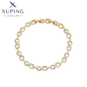 Xuping Jewelry New Arrival Trendy Fashion Серьги Light Gold Color Hoop Earrings for Women Girl Party Gift X001019741