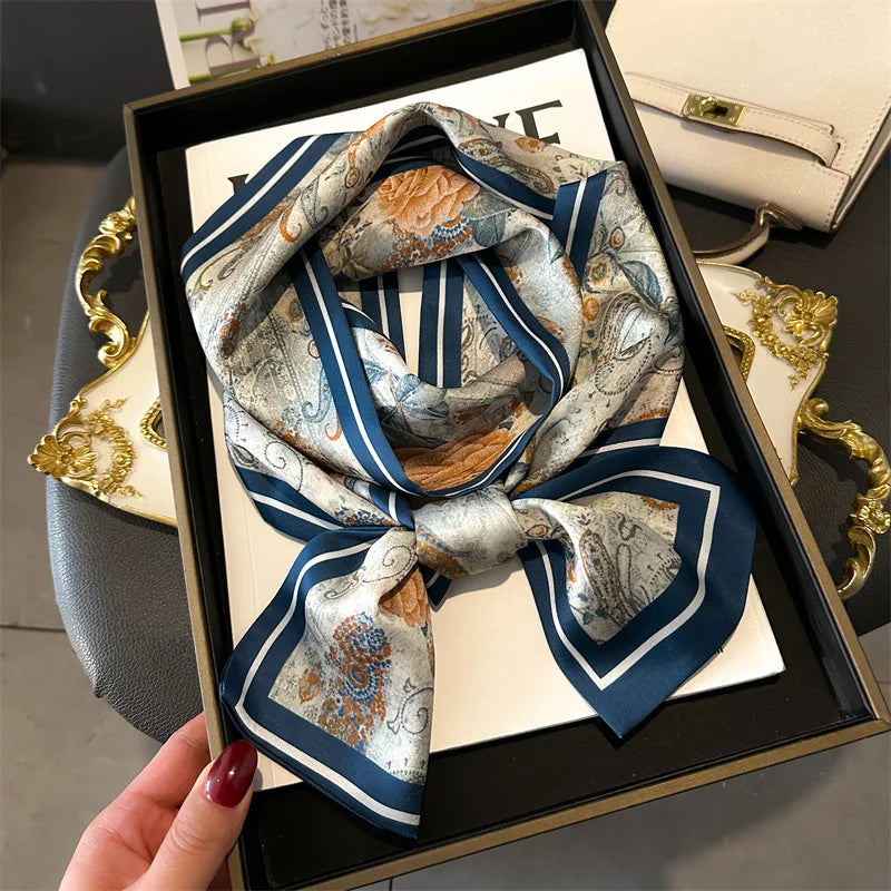 2025 Horse Print Skinny Ribbon Women Scarf Fashoin Hair Hand Wirst Folard Neck Tie Lady Headband Scrunchie Echarpe Silk Scarves