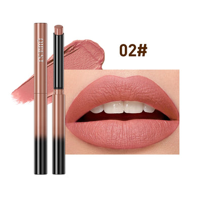 New Velvet Matte Lipstick Long Lasting Waterproof Lipstick Non-Stick Cup Lip Stain Tint Cosmetics Lip Pencil Liner Makeup