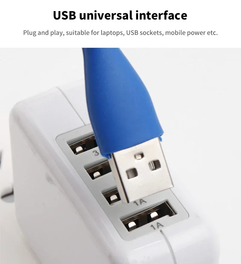 1 PCS Mini 5V USB LED Light Portable Eye Protection Night Lights Bendable Table Lamps Reading Lamp For Power Bank Laptop