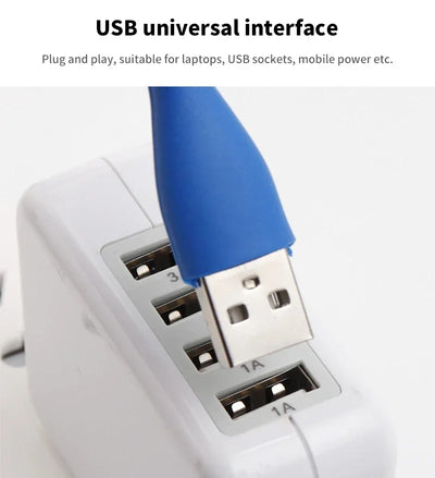 1 PCS Mini 5V USB LED Light Portable Eye Protection Night Lights Bendable Table Lamps Reading Lamp For Power Bank Laptop