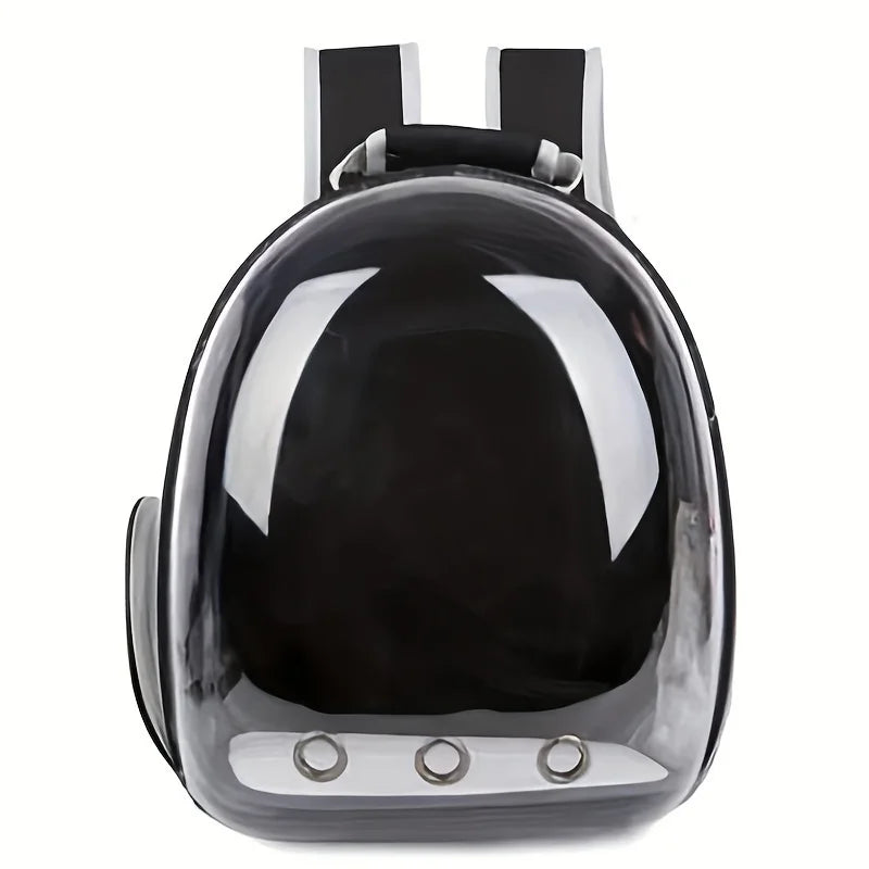 Breathable Transparent Space Capsule Cat Backpack – Durable Acrylic Pet Carrier with Zippered Access
