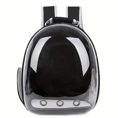 Breathable Transparent Space Capsule Cat Backpack – Durable Acrylic Pet Carrier with Zippered Access