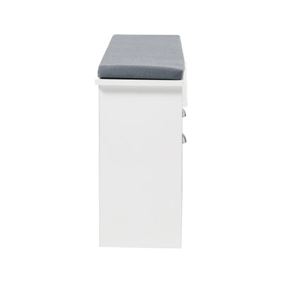 【Breeins】Flip Down Shoe Bench Cabinet, Shoes Rack Storage Organizer Shelf Home Decoration For Entryway