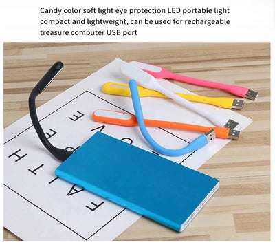 1 PCS Mini 5V USB LED Light Portable Eye Protection Night Lights Bendable Table Lamps Reading Lamp For Power Bank Laptop
