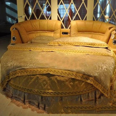 Upholstered Bedroom Beds Aesthetic Reading Smart Double Beds Sleeping Headboards Big Muebles Para El Hogar Home Furniture