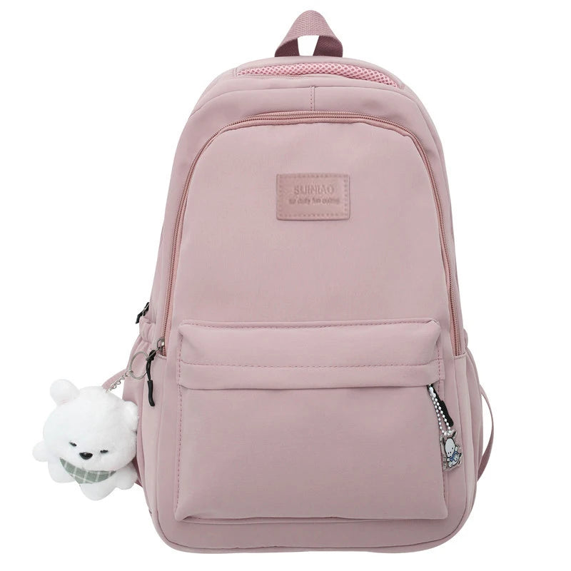 New Female Fashion Men High Capacity Waterproof College Backpack Trendy Women Laptop School Bags Cute Girl Travel Book Bag Cool