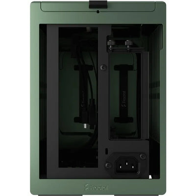 Terra Jade - Wood Walnut Front Panel - Small Form Factor - Mini ITX Gaming case – PCIe 4.0 Riser Cable – USB Type Anodized
