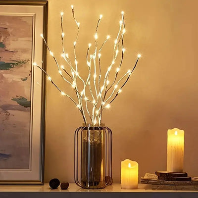 White Birch Branch Light