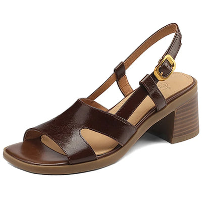 2023 Women S Sandals PU Leather Open Toe Ladies Beach Shoes Summer Sexy Sandals Buckle Strap Flip Women's Sandals