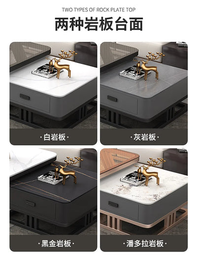 Nordic Aesthetic Coffee Table Living Room Light Luxury Designer Clear Unique Side Table Modern Simple Mesas Bajas Furniture