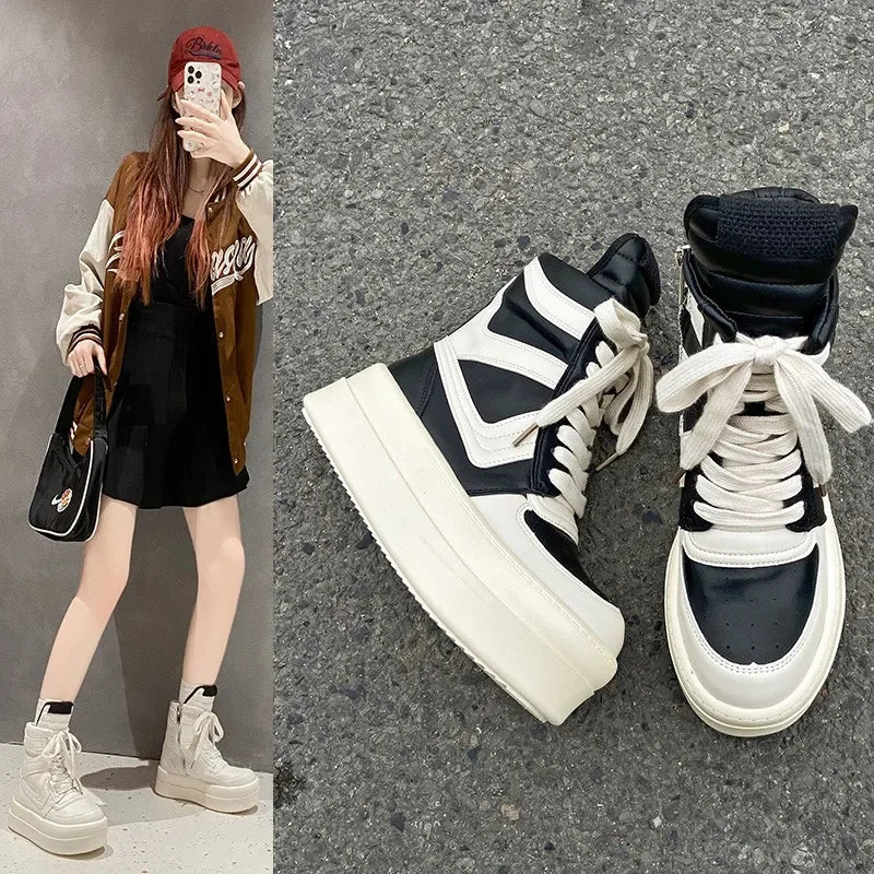 Luxury Trainers Casual Shoes Men High Top Brown Suede Genuine Leather Women Flat Geobasket Ro Lace Up Sneakers Zip Ankle Boots