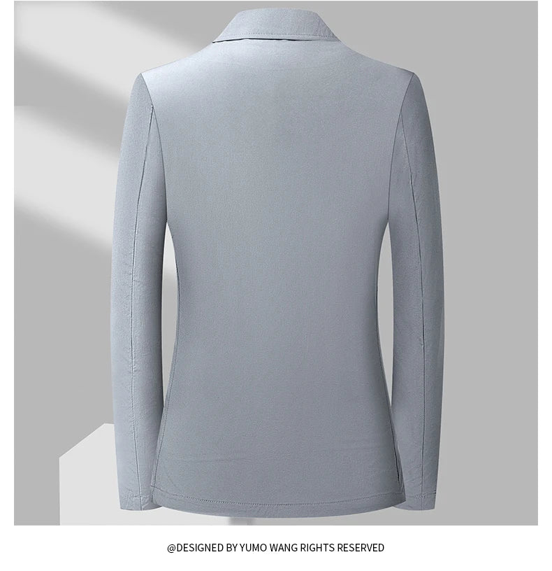 2024 Summer New Casual Sunscreen Small Suit Top for Men, Thin Ice Silk Sunscreen Quality, Fashionable and Versatile Suit Top