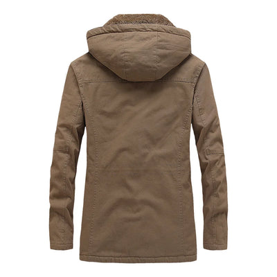 Men's Casual Cotton-padded Jacket Warm Waterproof Crisp High-quality Fabric Comfortable Skin Breathable Wear Resistant Coats