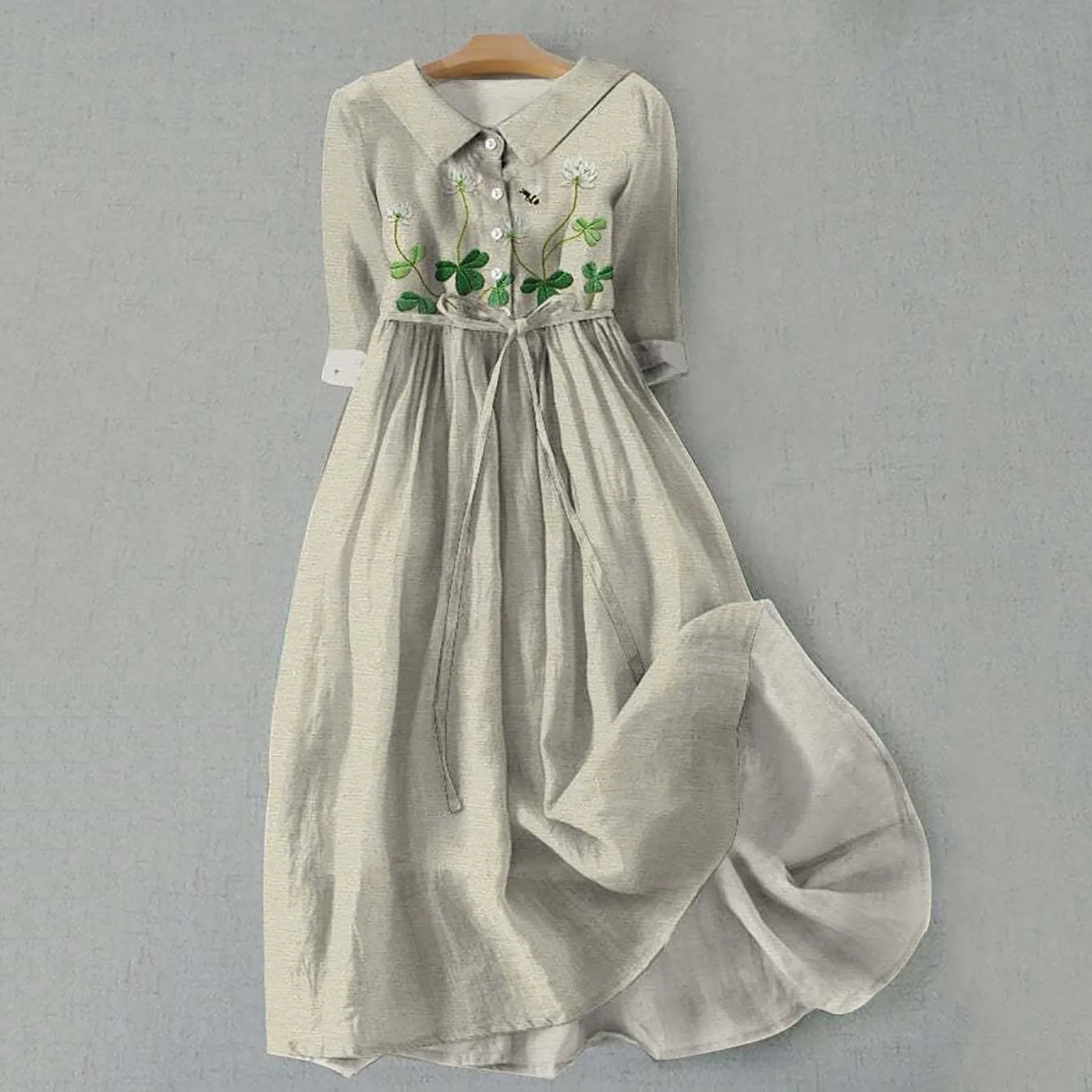 Women Korean Style Dresses Lace Up High Waist Shirt Midi Dress Summer Half Sleeve Trendy A Line Dress Streetwear Y2k Clothing